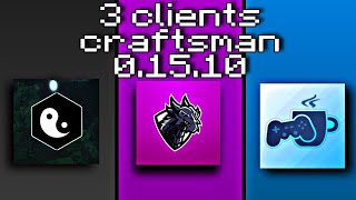 3 CLIENTS para craftsman 01510 texture pack PVP [upl. by Rehotsirhc]