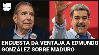 Elecciones en Venezuela Encuesta da ventaja a Edmundo González sobre Nicolás Maduro [upl. by Titos737]