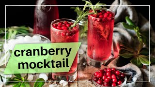 2Ingredient Sparkling Cranberry Mocktail [upl. by Rask]