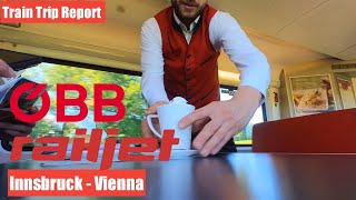 Train Trip Report  Innsbruck  Vienna On ÖBB Railjet [upl. by Niu]