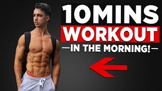 10 MIN MORNING WORKOUT NO EQUIPMENT BODYWEIGHT WORKOUT [upl. by Ydennek]