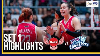 CREAMLINE vs PETRO GAZZ  SET 1 GAME HIGHLIGHTS  202425 PVL ALLFILIPINO CONFERENCE  NOV 16 [upl. by Annerahs]