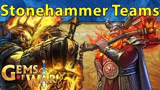 Gems of War Stonehammer Teams [upl. by Cranford]