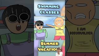 Swimming Classes  hardytoonz animation rgbucketanime comedy notyourtype funny shorts [upl. by Aihsot340]