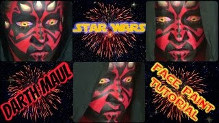 Star Wars Darth Maul Sith Body Paint Cosplay Tutorial NoBlandMakeup [upl. by Rialc684]