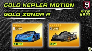 Asphalt 9  GOLD Kepler Motion amp GOLD Zonda R  RTG 633 [upl. by Koval]