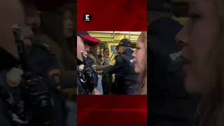 Policías del Metro desalojan a cuentista e hija [upl. by Ayyn]