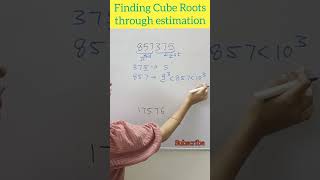 Finding Cube Roots through Estimation maths shorts trendingshorts viralshorts mathstricks [upl. by Konstance922]