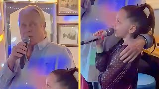 9yearold sings Elvis with her Great Grandad [upl. by Bud]