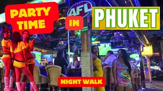 RE UP Crazy Phuket Nightlife Walk Through Beach rd Patong 2024 [upl. by Felipe193]