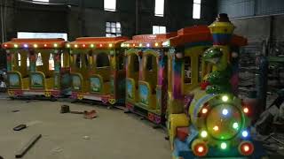 Beston Cheap Kid Track Train Ride Video In Factory [upl. by Schwenk]