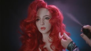 ASMR Makeup amp Hair Styling 🧜🏻‍♀️  No Talking [upl. by Gray]