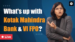 Kotak Mahindra Bank  Vodafone Idea FPO  News Updates  CA Rachana Ranade [upl. by Nevada36]