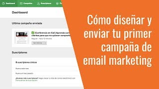 Cómo diseñar y enviar tu primer campaña en MailerLite  Herramienta de Email Marketing [upl. by Anneirda]