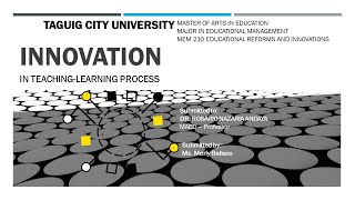 INNOVATION IN TEACHINGLEARNING PROCESS [upl. by Andrei]