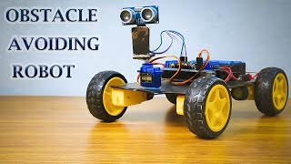 How to make Obstacle Avoiding Robot using Arduino [upl. by Michale791]