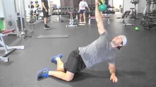 Short Side Plank with Kettlebell Screwdriver [upl. by Einahpit]