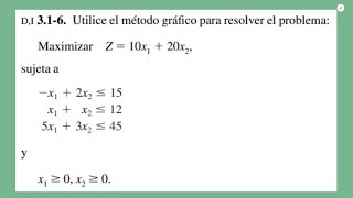 Utilice el método gráfico para resolver el problema Maximizar Z  10x1  20x2 SOLUCIONADO [upl. by Tiossem]