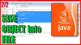 JAVA How to save object to text file OOP [upl. by Myo]