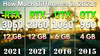 RTX 3060 12GB vs RTX 2060 12GB vs GTX 1060 6GB vs GTX 960 4GB  PC Gameplay Tested [upl. by Aicillyhp]