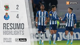 Highlights  Resumo Paços de Ferreira 24 FC Porto Liga 2122 25 [upl. by Alfy]