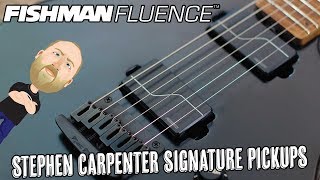 Fishman Fluence Steph Carpenter Signature Pickups  Demo [upl. by Alenas694]