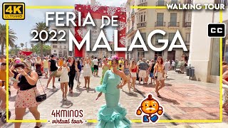 MÁLAGA Feria de Día 2022  4K Ultra HD Walking Virtual Tour Spain [upl. by Morganstein]