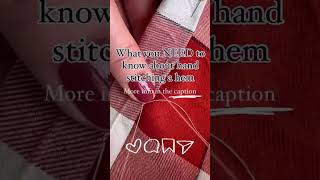 Hand sewing tips and tricks l Learn to sew [upl. by Adrianna]