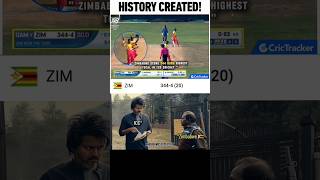 History Created 🤯 zimbabwe indvsnz testcricket trending rohitsharma pakvseng [upl. by Naedan49]