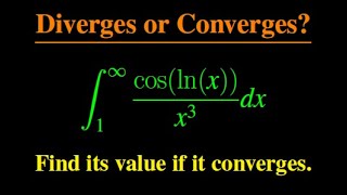 How to Evaluate the Improper Integral coslnxx3 from 1 to Infinity [upl. by Lauhsoj879]