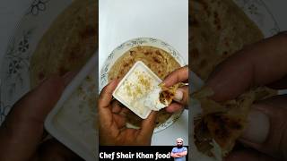 Malai paratha recipe 😋 schooltiffinrecipe malaiparatha food cooking shorts shairkhanfoods [upl. by Aztiram703]