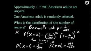 Introduction to the Bernoulli Distribution [upl. by Mota598]