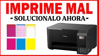 impresora imprime mal 💪Epson L3150 no imprime en todos sus colores  SOLUCION Imprime mal un color [upl. by Ariuqahs]