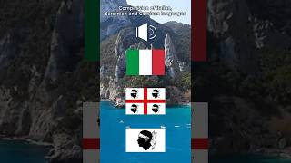 Comparision Italian sardinian and Corsican languages Italian voice testadimoromaps sardinia [upl. by Eellac]