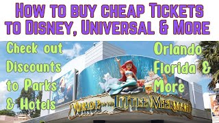 How to buy Cheap Tickets to Disney Universal Sea World and more [upl. by Enawd]