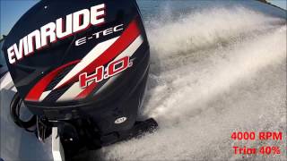 Evinrude ETec 150 HO WOT [upl. by Arraet906]