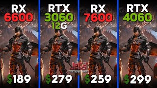 RX 6600 vs RTX 3060 12G vs RX 7600 vs RTX 4060  Ryzen 5 7600  Tested in 15 games [upl. by Matthia318]