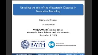 Unveiling the Role of the Wasserstein Distance in Generative Modelling [upl. by Cherish210]