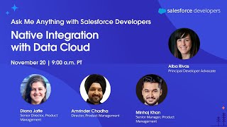 Native Integration with Data Cloud – Ask Me Anything with Salesforce Developers [upl. by Pepito903]