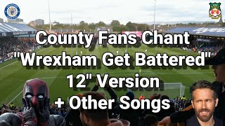 County Fans Chant quotWrexham Get Batteredquot 12quot Version  Other Songs  Stockport County 5  Wrexham 0 [upl. by Jaymee313]