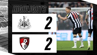 Newcastle United 2 AFC Bournemouth 2  Premier League Highlights [upl. by Sou]