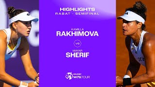 Kamilla Rakhimova vs Mayar Sherif  2024 Rabat Semifinal  WTA Match Highlights [upl. by Ailisec]