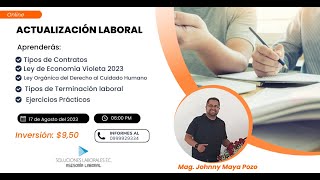 ACTUALIZACIÓN LABORAL ECUATORIANA 2023 [upl. by Neala]