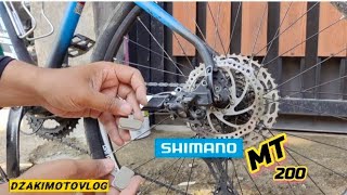 GANTI REM SHIMANO MT200 BIAR SAFETY GOWESER [upl. by Aniz894]