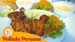 La MEJOR RECETA de Pollada Peruana 🇵🇪  Recetas del Profe [upl. by Iglesias]