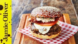 Jamie’s Italian Burger  Jamie Oliver amp Gennaro Contaldo [upl. by Aronas929]