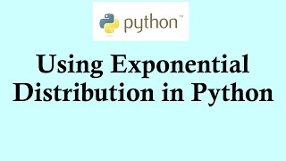 Statistics using Python programming  Using exponential distribution in Python [upl. by Thgiwed]