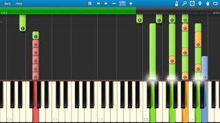 Kavinsky  Nightcall Piano Tutorial  Synthesia  How to play [upl. by Mellisa7]