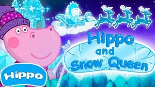 Hippo 🌼 Contes dhippopotame 🌼 Reine des neiges 🌼 Jeu de dessin animé pour les enfants [upl. by Medorra]