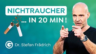 Rauchfrei sein  ohne Entzug amp Gewichtszunahme  Dr Stefan Frädrich [upl. by Oicinoid]